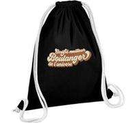 Fabulous Sac de Gym en Coton Noir Certifié meilleur Boulanger de l'univers 12 Litres Noir G