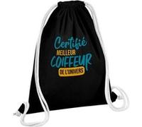 Fabulous Sac de Gym en Coton Noir Certifié meilleur Coiffeur de l'univers 12 Litres Noir G