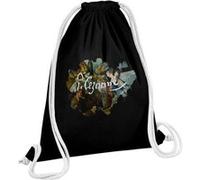 Fabulous Sac de Gym en Coton Noir Cezanne Signature Peinture 12 Litres Noir G