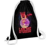 Fabulous Sac de Gym en Coton Noir Chat Destroyer of Worlds 12 Litres Noir G