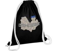 Fabulous Sac de Gym en Coton Noir Cotes d'Armor carte ancienne 12 Litres Noir G