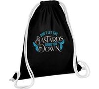 Fabulous Sac de Gym en Coton Noir Don't Let the Bastards Grind You Down 12 Litres Noir G