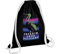Fabulous Sac de Gym en Coton Noir Freakin Love Pelicans 12 Litres Noir G