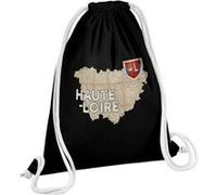 Fabulous Sac de Gym en Coton Noir Haute Loire carte ancienne 12 Litres Noir G