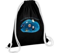 Fabulous Sac de Gym en Coton Noir Hayao Deep is your Love ? 12 Litres Noir G