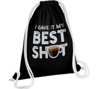 Fabulous Sac de Gym en Coton Noir I Gave It My Best Shot 12 Litres Noir G