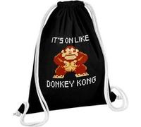 Fabulous Sac de Gym en Coton Noir It's on like Donkey Kong 12 Litres Noir G