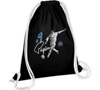 Fabulous Sac de Gym en Coton Noir Jean Pierre Papin Marseille 12 Litres Noir G
