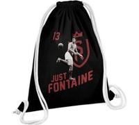 Fabulous Sac de Gym en Coton Noir Just Fontaine 12 Litres Noir G