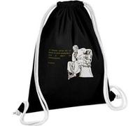 Fabulous Sac de Gym en Coton Noir Le Premier Savoir Est Le Savoir De Mon Ignorance Socrate 12 Litres Noir G