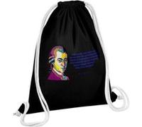 Fabulous Sac de Gym en Coton Noir Le Vrai Génie Sans Coeur Est Un Non-sens Mozart 12 Litres Noir G