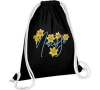 Fabulous Sac de Gym en Coton Noir Narcisse Minimaliste 12 Litres Noir G