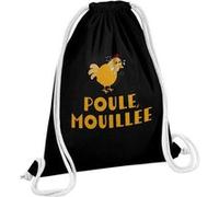 Fabulous Sac de Gym en Coton Noir Poule Mouillée 12 Litres Noir G