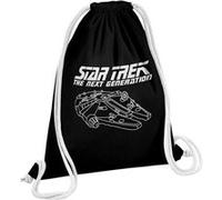 Fabulous Sac de Gym en Coton Noir Star Trek - Falcon Millenium 12 Litres Noir G