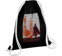 Fabulous Sac de Gym en Coton Noir The Game is On Sherlock Holmes 12 Litres Noir G