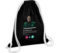 Fabulous Sac de Gym en Coton Noir Tinder Le Sphinx 12 Litres Noir G