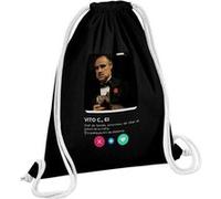Fabulous Sac de Gym en Coton Noir Tinder Vito Corleone 12 Litres Noir G