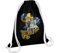 Fabulous Sac de Gym en Coton Noir Van Gogh collage moderne 12 Litres Noir G
