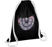 Fabulous Sac de Gym en Coton Noir Vipère Floral 12 Litres Noir G