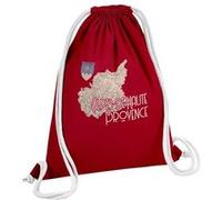 Fabulous Sac de Gym en Coton Rouge Alpes de Haute Provence carte ancienne 12 Litres Rouge G