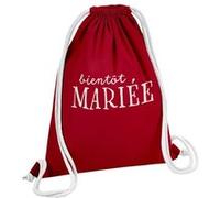 Fabulous Sac de Gym en Coton Rouge Bientôt Mariée 12 Litres Rouge G