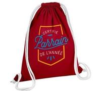Fabulous Sac de Gym en Coton Rouge Certifié Parrain de l'Année 12 Litres Rouge G