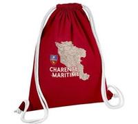 Fabulous Sac de Gym en Coton Rouge Charente Maritime carte ancienne 12 Litres Rouge G