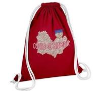 Fabulous Sac de Gym en Coton Rouge Cotes d'Armor carte ancienne 12 Litres Rouge G