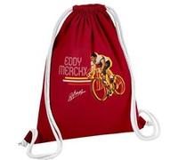 Fabulous Sac de Gym en Coton Rouge Eddy Merckx Vintage 12 Litres Rouge G