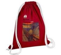 Fabulous Sac de Gym en Coton Rouge Edvard Munch Instagram 12 Litres Rouge G