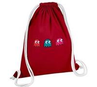 Fabulous Sac de Gym en Coton Rouge Fantomes Pac-Man Pixel 12 Litres Rouge G