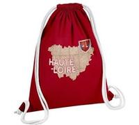 Fabulous Sac de Gym en Coton Rouge Haute Loire carte ancienne 12 Litres Rouge G