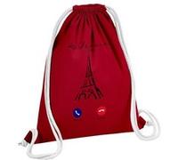 Fabulous Sac de Gym en Coton Rouge La France M'Appelle Tour Eiffel 12 Litres Rouge G