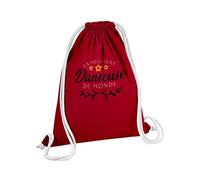 Fabulous Sac de Gym en Coton Rouge La Meilleure Danseuse du Monde Salsa Jazz Rock Classique Art Musique 12 Litres