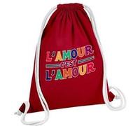 Fabulous Sac de Gym en Coton Rouge L'Amour c'est l'Amour 12 Litres Rouge G
