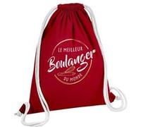 Fabulous Sac de Gym en Coton Rouge Le Meilleur Boulanger du Monde 12 Litres Rouge G