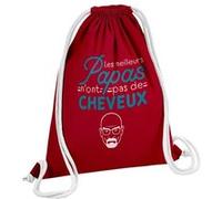 Fabulous Sac de Gym en Coton Rouge Les Meilleurs Papas n'ont pas de Cheveux 12 Litres Rouge G