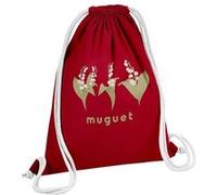 Fabulous Sac de Gym en Coton Rouge Muguet Chic 12 Litres Rouge G