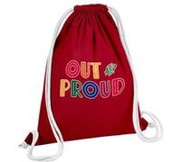 Fabulous Sac de Gym en Coton Rouge Out and Proud 12 Litres Rouge G