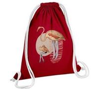 Fabulous Sac de Gym en Coton Rouge Pin up Flamand Rose 12 Litres Rouge G