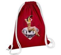 Fabulous Sac de Gym en Coton Rouge Pin up Toucan et Diamant 12 Litres Rouge G