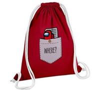 Fabulous Sac de Gym en Coton Rouge Poche Surprise Imposteur 12 Litres Rouge G