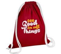 Fabulous Sac de Gym en Coton Rouge See Good in All Things 12 Litres Rouge G