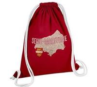 Fabulous Sac de Gym en Coton Rouge Seine Maritime carte ancienne 12 Litres Rouge G