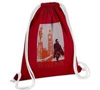 Fabulous Sac de Gym en Coton Rouge The Game is On Sherlock Holmes 12 Litres Rouge G