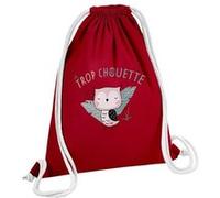 Fabulous Sac de Gym en Coton Rouge Trop Chouette 12 Litres Rouge G