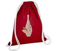 Fabulous Sac de Gym en Coton Rouge Vase Line Art Moderne 12 Litres Rouge G