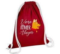 Fabulous Sac de Gym en Coton Rouge Vivre Aimer Aboyer 12 Litres Rouge G