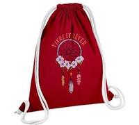 Fabulous Sac de Gym en Coton Rouge Vivre et Rêver 12 Litres Rouge G