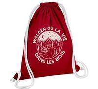 Fabulous Sac de Gym en Coton Rouge Walden ou la vie dans les bois 12 Litres Rouge G